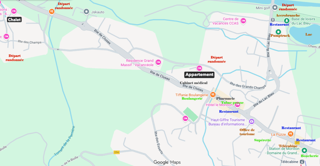 Plan Morillon chalet Appartement