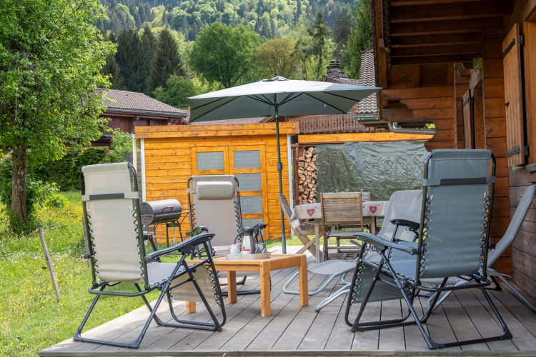 Terrasse - Aperçu abri et bois